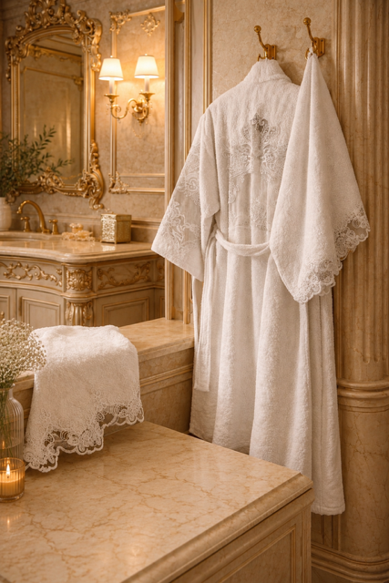 royal lace robe