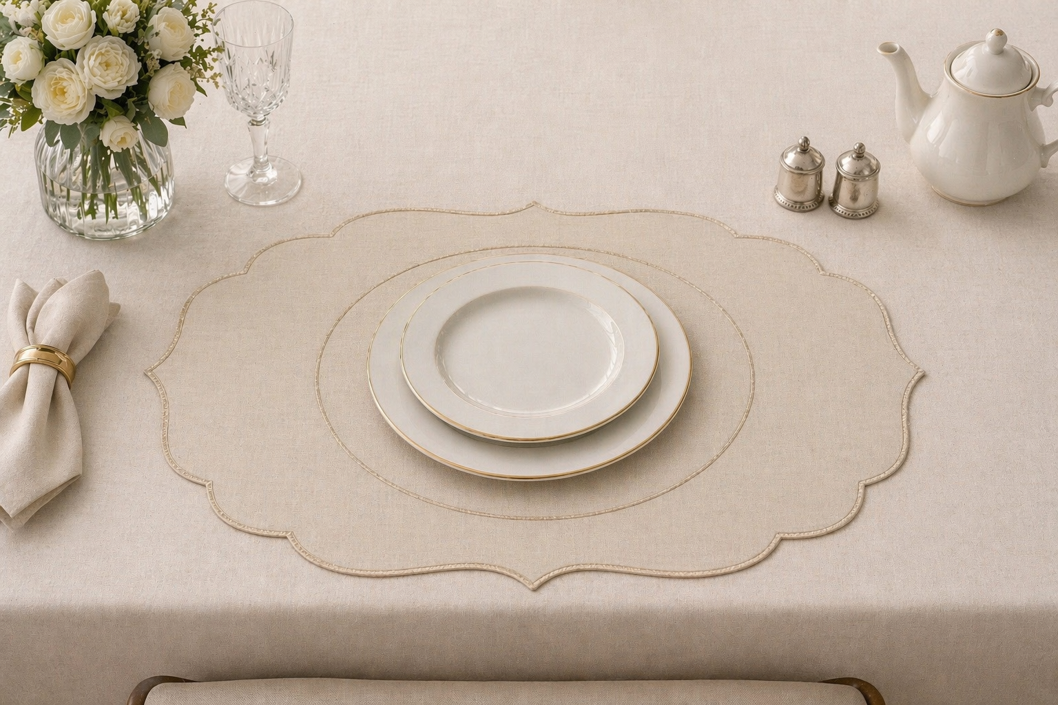 linen placemat
