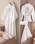 royal lace bathrobe