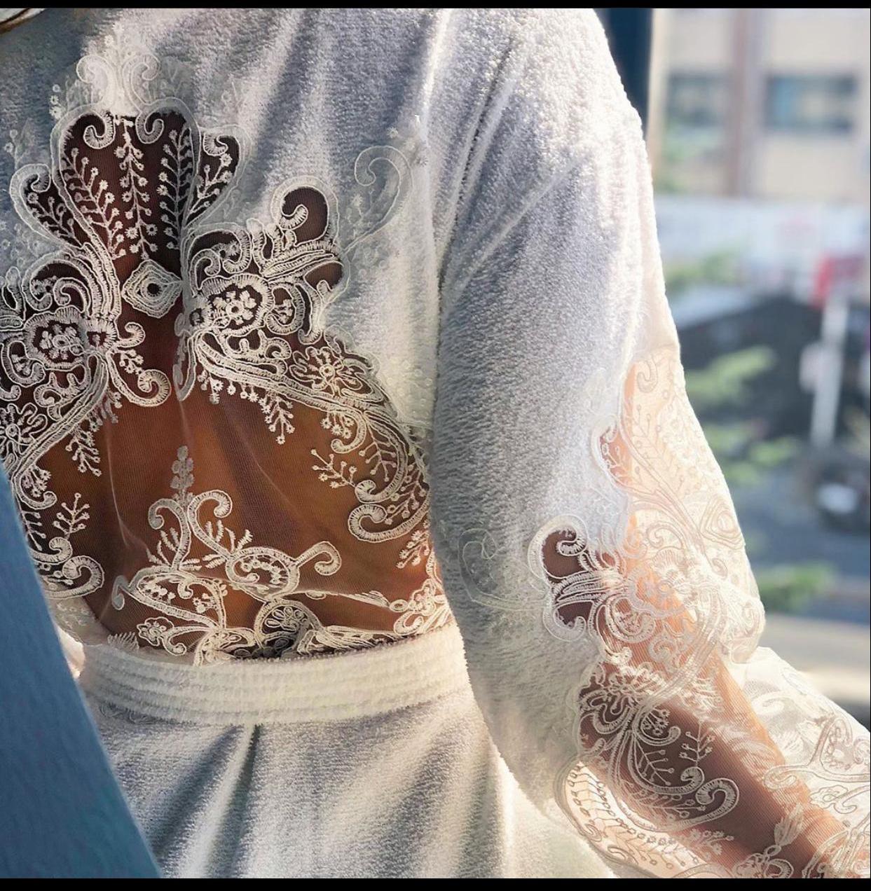 royal lace bathrobe