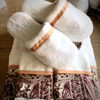 Paisley Pattern Red Bathrobe